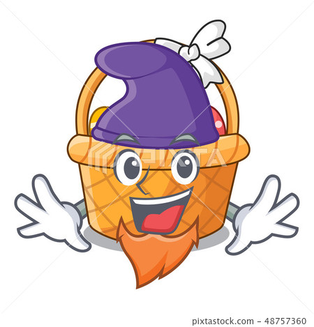 Elf easter basket ball in cartoon shape 48757360