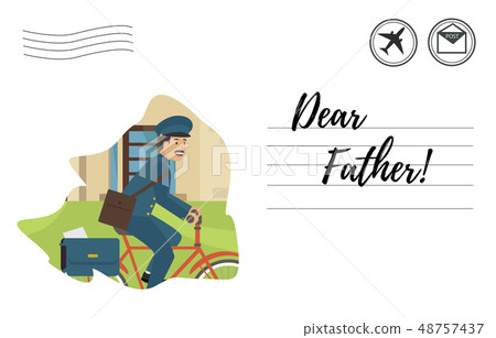 Vector Illustration Postcard with Inscription. Vector Illustration Postcard with Inscription. 48757437