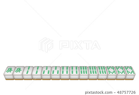 Mahjong tile solid green Mahjong tile solid green 48757726