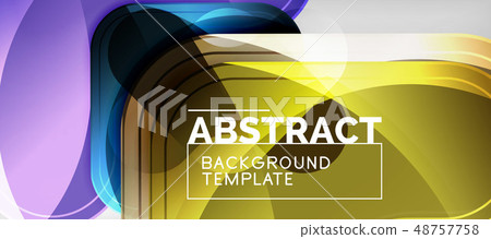 Shiny glossy arrows background, clean modern geometric design, futuristic composition 48757758