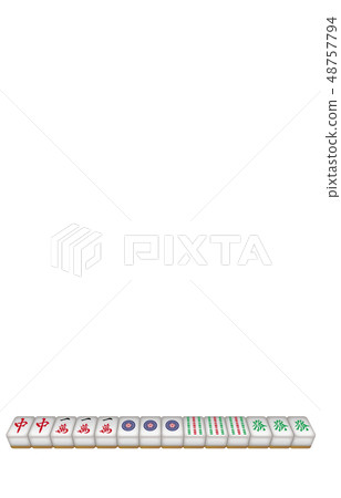 Mahjong tile three-dimensional mixed head Mahjong tile three-dimensional mixed head 48757794