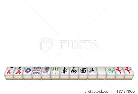 Mahjong tile three-dimensional state warriors Mahjong tile three-dimensional state warriors 48757800