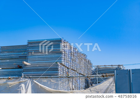 腳手架材料材料存儲建築工地 48758016