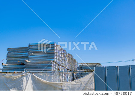 腳手架材料材料存儲建築工地 48758017