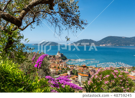 Lerici and Portovenere town in Liguria Italy Lerici and Portovenere town in Liguria Italy 48759245