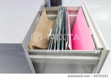The files document in a file cabinet  48759281