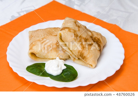 stack of pancakes with fillings stack of pancakes with fillings 48760026