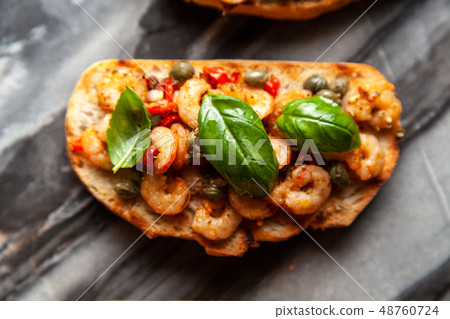 Traditional Italian bruschettas Traditional Italian bruschettas 48760724