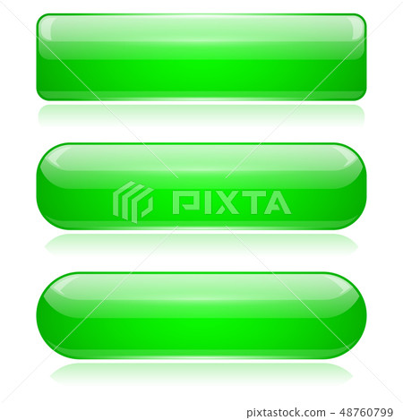 Green 3d glass buttons Green 3d glass buttons 48760799