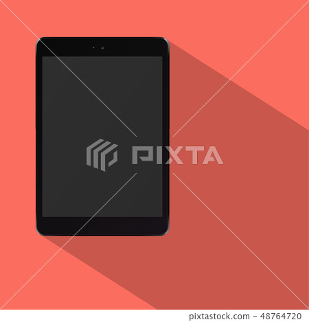Tablet pc computer with black screen. 48764720