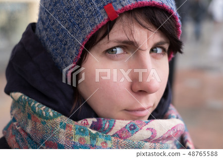 Winter Woman in hat Winter Woman in hat 48765588