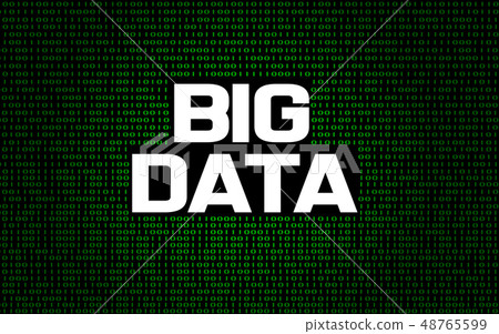 Big data on binary code background Big data on binary code background 48765599