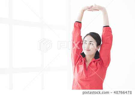 Stretching exercise Stretching exercise 48766478