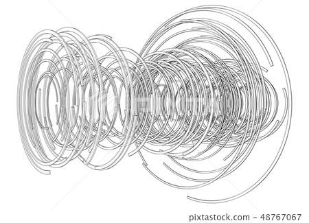 Abstract futuristic HUD object. Vector Abstract futuristic HUD object. Vector 48767067