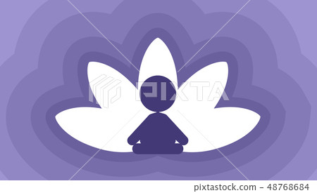 Meditation Lotus Illustration Meditation Lotus Illustration 48768684