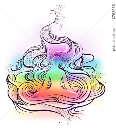 Meditation Design Illustration Meditation Design Illustration 48768686