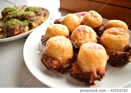 Fried Takoyaki Fried Takoyaki 48768705
