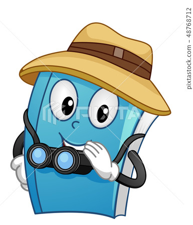 Mascot Book Explorer Illustration Mascot Book Explorer Illustration 48768712