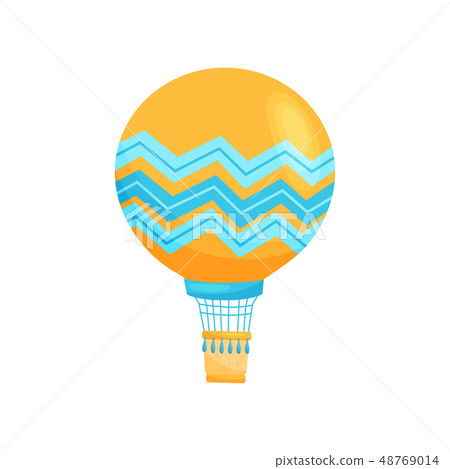 Hot air balloon concept. Vector flat illustration. Hot air balloon concept. Vector flat illustration. 48769014