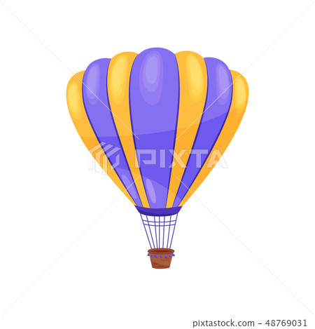 Hot air balloon concept. Vector flat illustration. 48769031