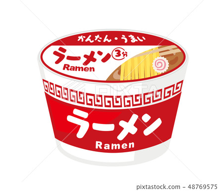 Cup ramen ramen cup noodle illustration 48769575