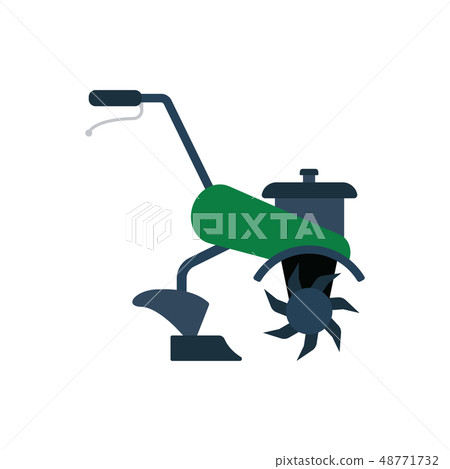 Garden tiller icon Garden tiller icon 48771732