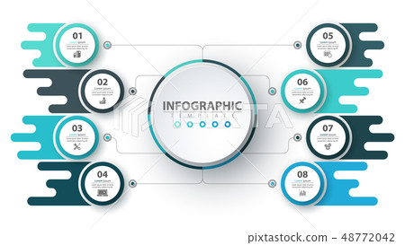 Business infographic. Paper origami template. Business infographic. Paper origami template. 48772042