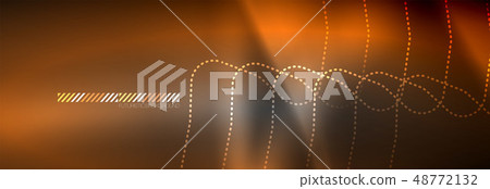 Glowing neon abstract lines, techno futuristic template Glowing neon abstract lines, techno futuristic template 48772132