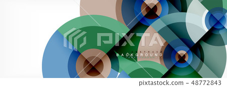 Geometric circle abstract background, creative geometric wallpaper. Geometric circle abstract background, creative geometric wallpaper. 48772843