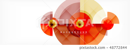 Geometric circle abstract background, creative geometric wallpaper. Geometric circle abstract background, creative geometric wallpaper. 48772844