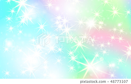 Unicorn rainbow background. Holographic sky Unicorn rainbow background. Holographic sky 48773107
