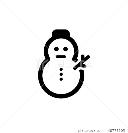 Weather icon (snow, snowman) Weather icon (snow, snowman) 48773205
