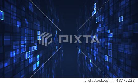Abstract digital graphic flashing rectangle grid Abstract digital graphic flashing rectangle grid 48773228