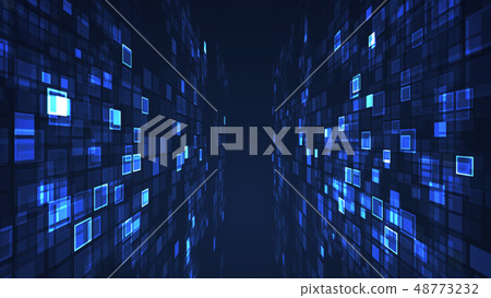 Abstract digital graphic flashing rectangle grid Abstract digital graphic flashing rectangle grid 48773232