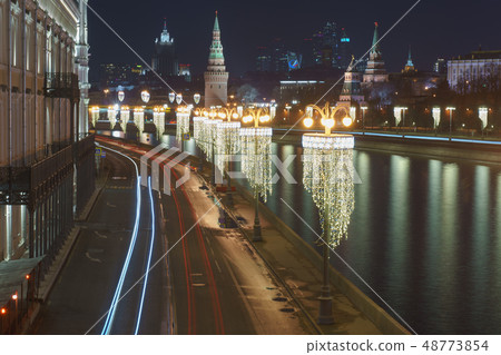 Long exposure image of Moscow Kremlin Long exposure image of Moscow Kremlin 48773854
