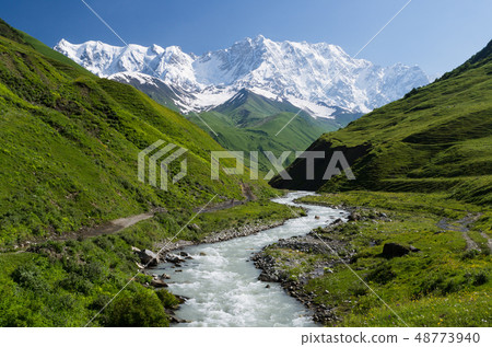 Shkhara mountain in the Caucasus Shkhara mountain in the Caucasus 48773940