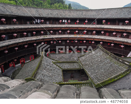 Hui Jing Nanxi Hui Jia Tulou-Yang Kao，福建省/ Yanxiang Lou（Tulou），中國 48774038