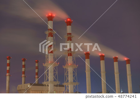 Industrial silhouettes of Moscow  48774241