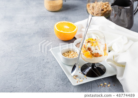 Healthy layered dessert trifle Healthy layered dessert trifle 48774489