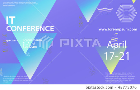 Conference announcement design template. Conference announcement design template. 48775076