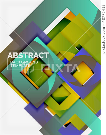 Background abstract squares, geometric minimal template Background abstract squares, geometric minimal template 48775412