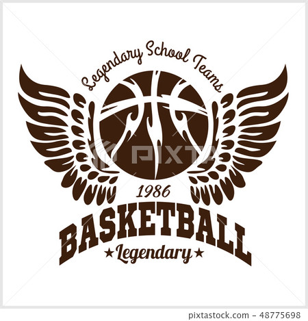 Basketball emblem for T-shirts, Posters, Banners, Prints Basketball emblem for T-shirts, Posters, Banners, Prints 48775698