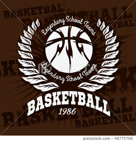 Basketball emblem for T-shirts, Posters, Banners, Prints Basketball emblem for T-shirts, Posters, Banners, Prints 48775700