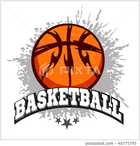 Basketball emblem for T-shirts, Posters, Banners, Prints Basketball emblem for T-shirts, Posters, Banners, Prints 48775705