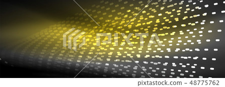 Digital flowing wave particles abstract background, vector smoke effect design Digital flowing wave particles abstract background, vector smoke effect design 48775762