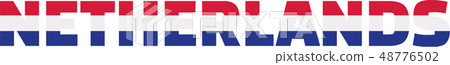 Netherlands flag word 48776502