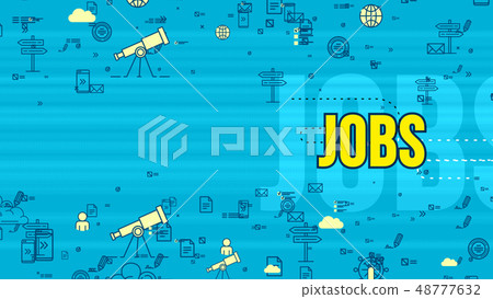 Jovial yellow job word and symbols Jovial yellow job word and symbols 48777632