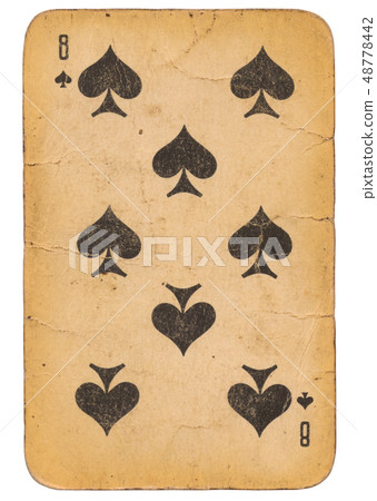 Eight of Spades old grunge soviet style playing 48778442