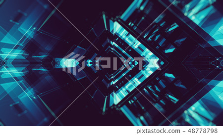 Abstract background. Futuristic concept. Space technology. Futur 48778798