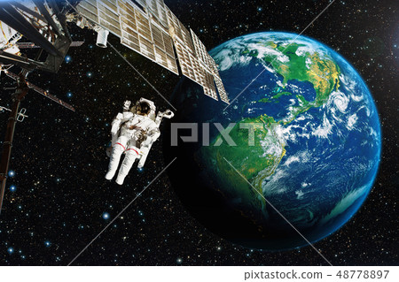 Astronaut in outer space Astronaut in outer space 48778897